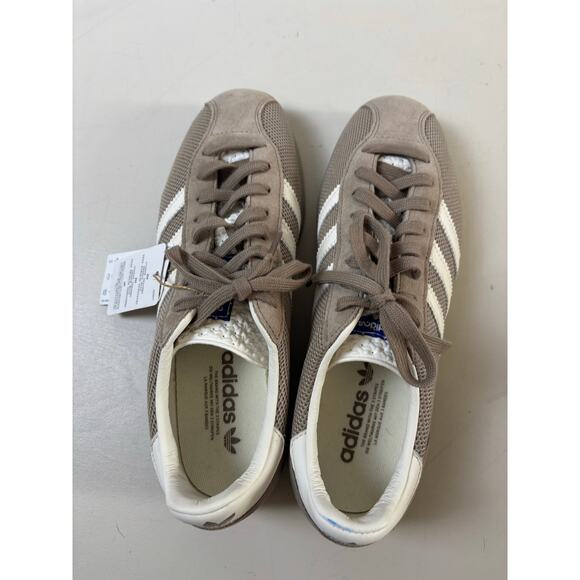Adidas Originals Gazelle Indoor Pro Men’s 8.5 | Taupe Gray White Retro Sneakers - Picture 6 of 9